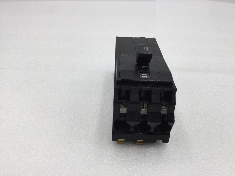 Square D A1B315 3 Pole 15 Amp 240v Circuit Breaker