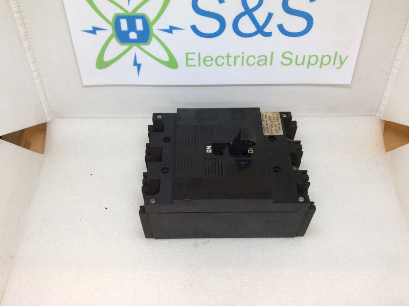 Square D 999316 3 Pole 100 Amp 600VAC Type 999 Circuit Breaker