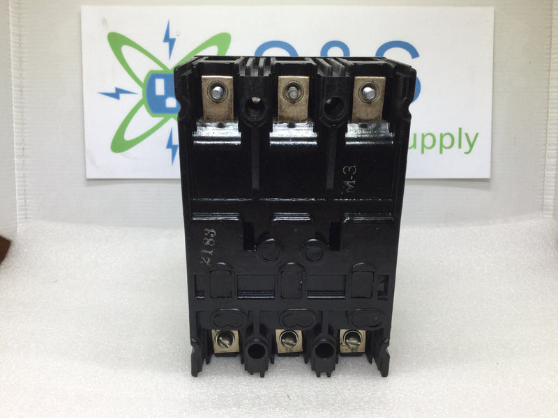 GE General Electric TE132100 3 Pole 100 Amp 240 Volt Circuit Breaker