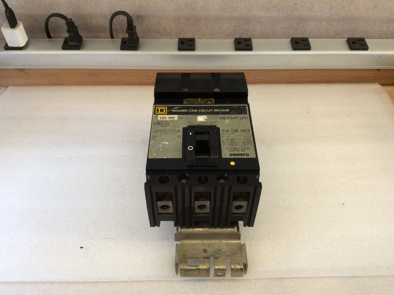 Square D FA32100 100 Amp 240 Volt 3 Pole Circuit Breaker