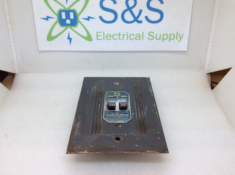 Square D Catalog# 161722 Multi-Breaker 20A/20A Enclosed 2 Pole Unit 120/240V Issue# A-1302