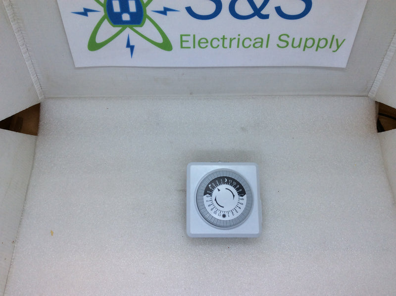 Litesun 24hr Plug In Timer 15A 125VAC 50/60Hz (New Open Package)