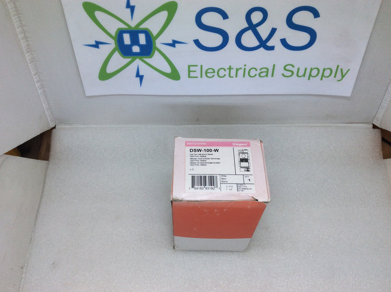 Wattstopper DSW-100-W Dual Tech Wall Switch/Occupancy Sensor 120/277V 800/1200W Max (New)