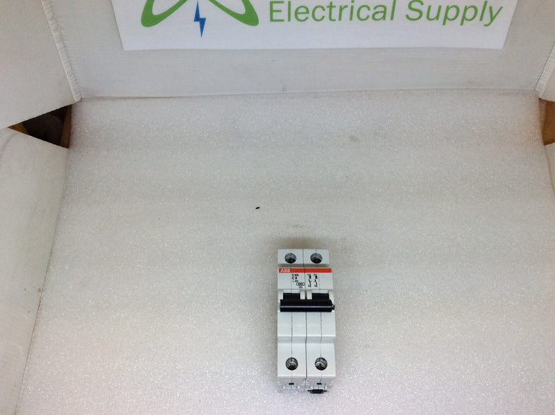 ABB S 202 GB10963 2 Pole 0.5~8A 277/480VAC Type C Mini Circuit Breaker