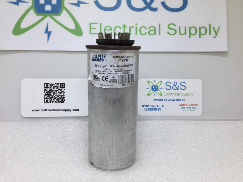 Jard Capacitor 12792 328P5505H44N46A5Z9 55+5uf+6% 440/370vac 50/60hz