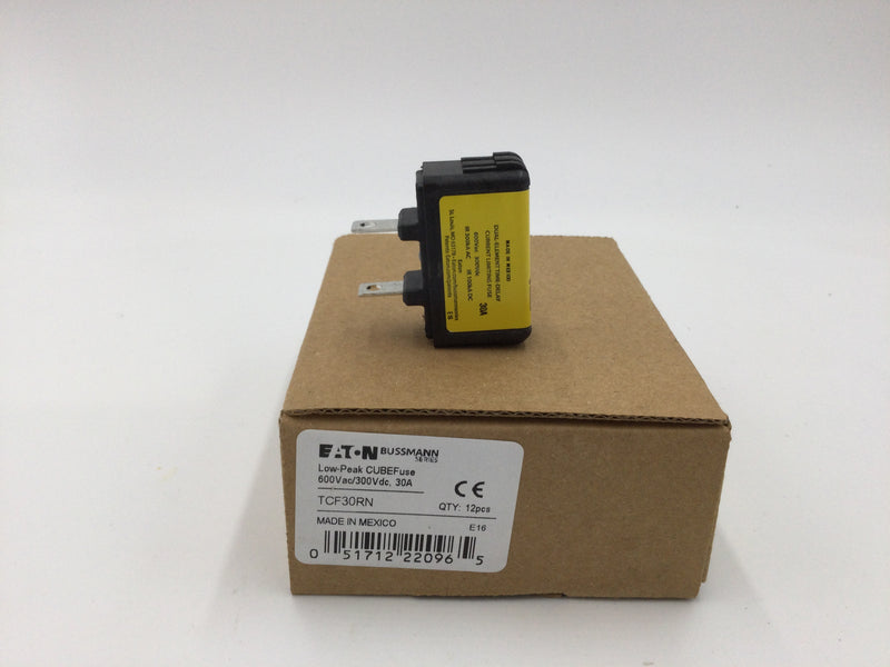 Eaton Bussman TCF30RN 30 Amp 600V Cube Fuse