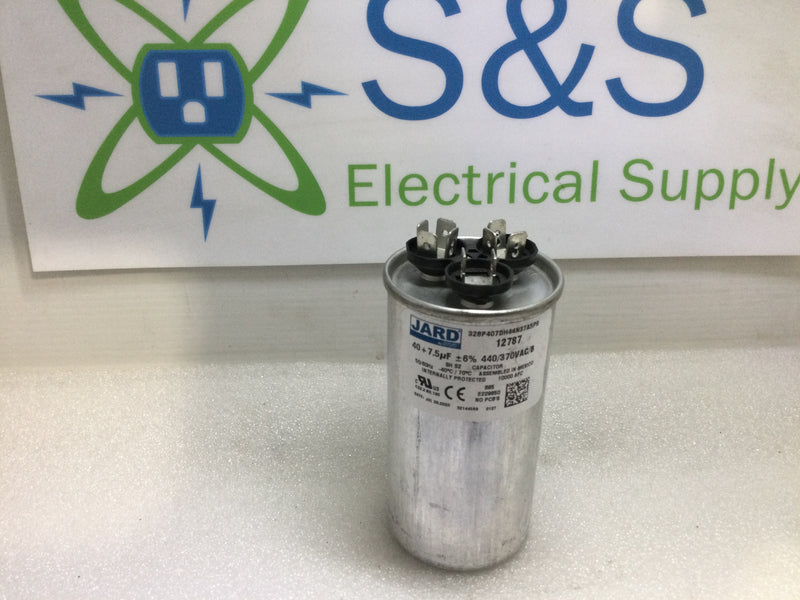 Jard Capacitor 12787 40+7.5uf +/-6% 440/370Vac/B