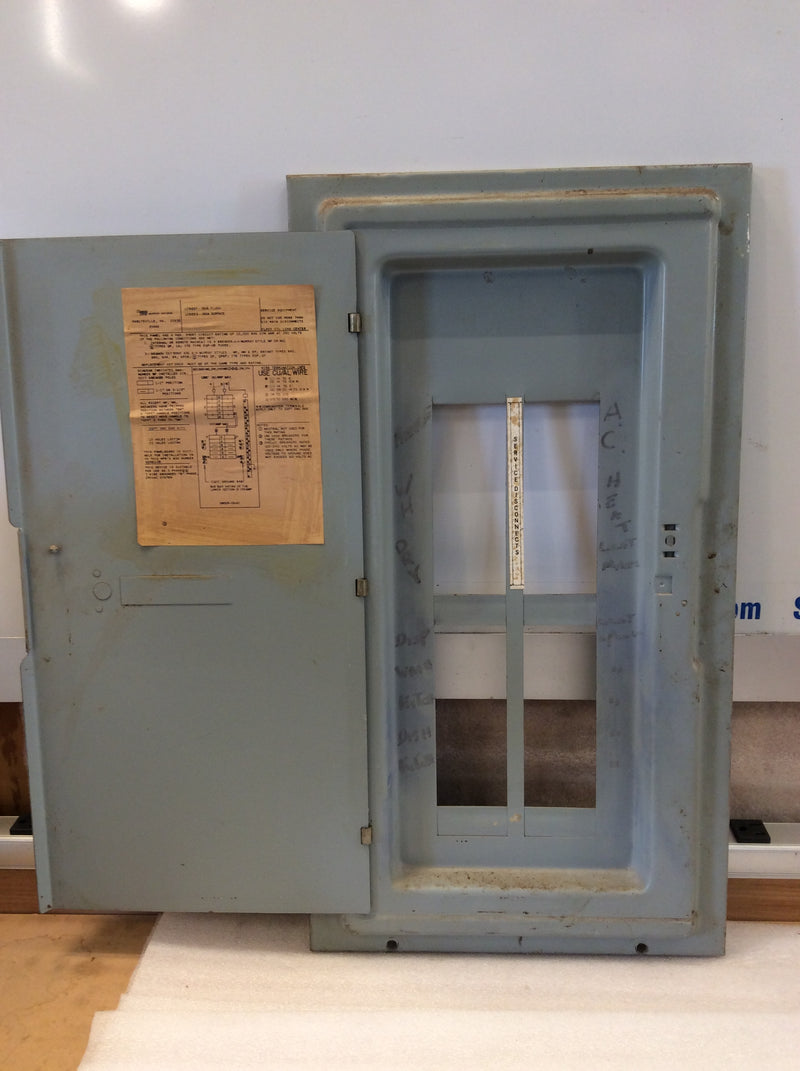 Arrow Hart Murray LC612EF/ES 150 Amp 3 Phase 3 Wire 120/240v Load Center Cover/Door Only