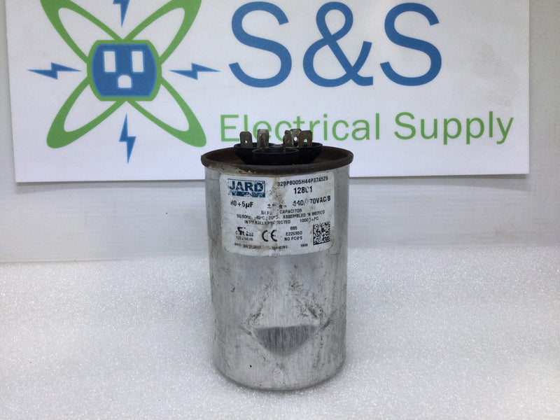 Jard 12801 Capacitor 80+5uf +/-6% 440/370Vac/b 50/60Hz -40*C/70*C