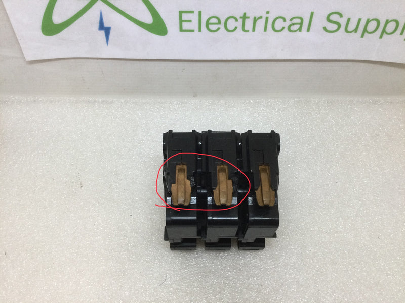 FPE Federal Pacific NA315 15 Amp 3 Pole 24 Volt Circuit Breaker