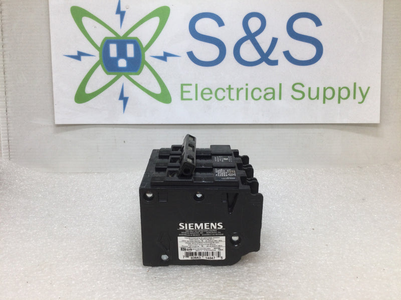 Siemens Q3100 Type QP 3 Pole 100 Amp 240 Volt Plug In Circuit Breaker
