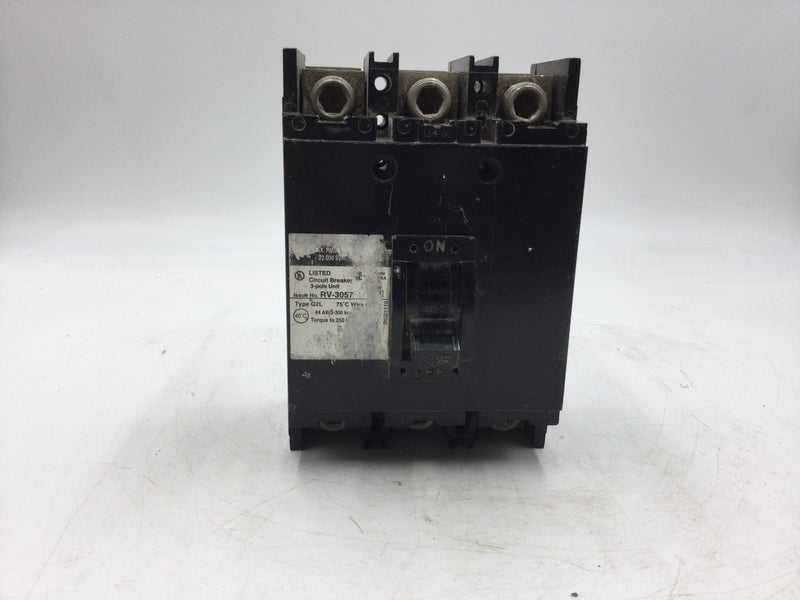 Square D Q2L3225H 240V 225Amps 3-Pole Lug to Lug Circuit Breaker