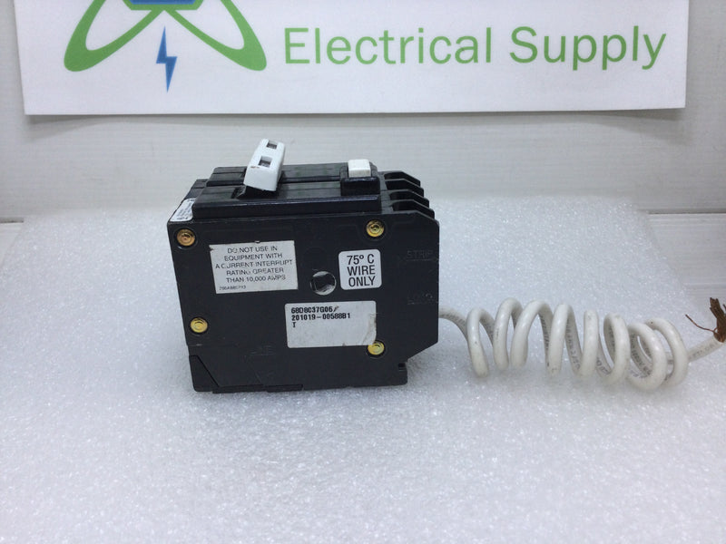 GE THQL2150GFT 2 Pole 50 Amp GFCI Plug-In Mount Type THQL