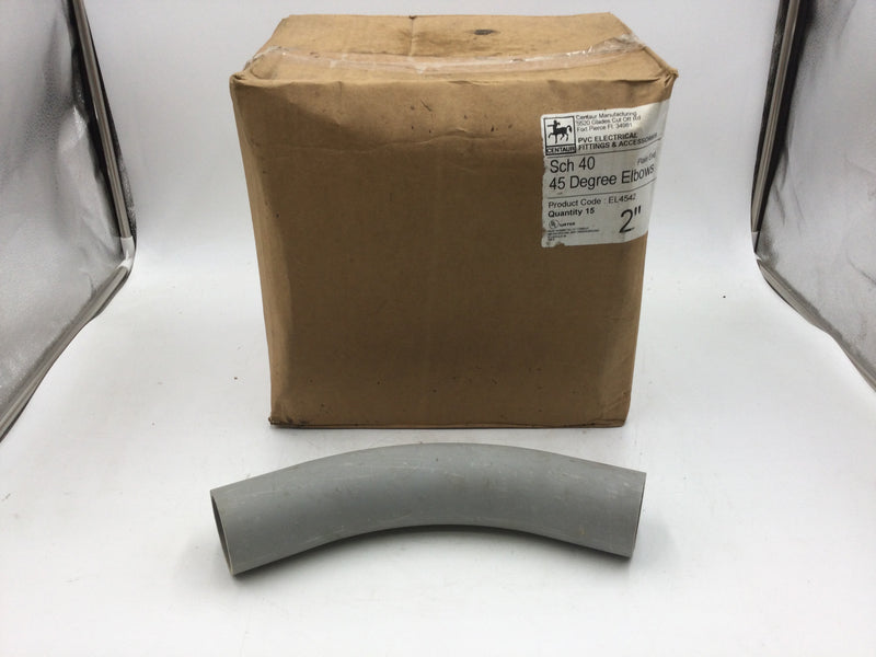 Centaur Manufacturing EL4542 45 Degree Elbow Sch 40 2"