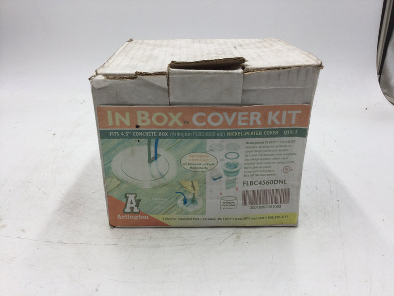 Arlington FLBC4560DNL Cover Kit Nickle-Plated 4.5"