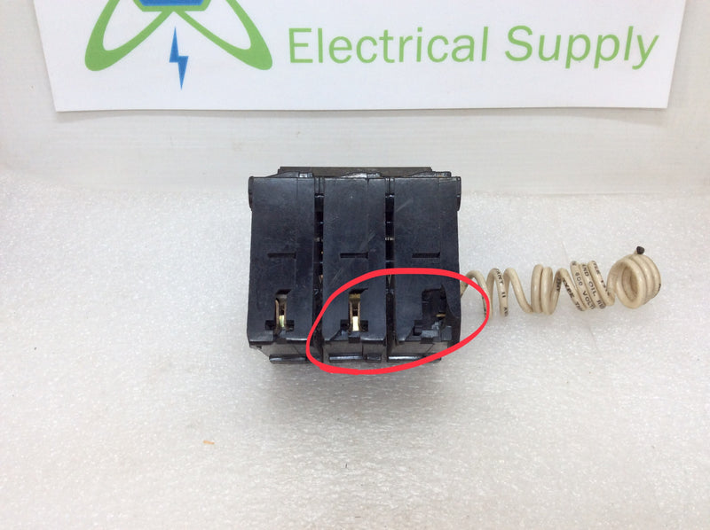 Siemens Q24000S01 2 Pole 40 Amp with ITE Shunt Trip Pole 120/240vac 10kaic Type QP Q240 Circuit Breaker