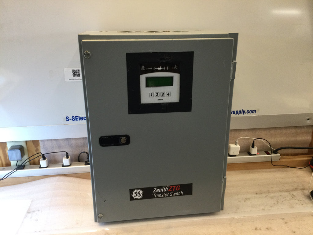 Ge Zenith ZTG Automatic Transfer Switch 40 Amp 3 Phase Mx150 Controller  120/208v