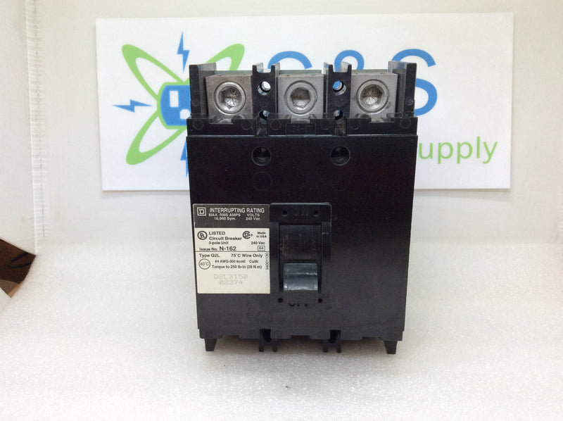 Square D Q2L3150 3 Pole 150 Amp 240v Circuit Breaker