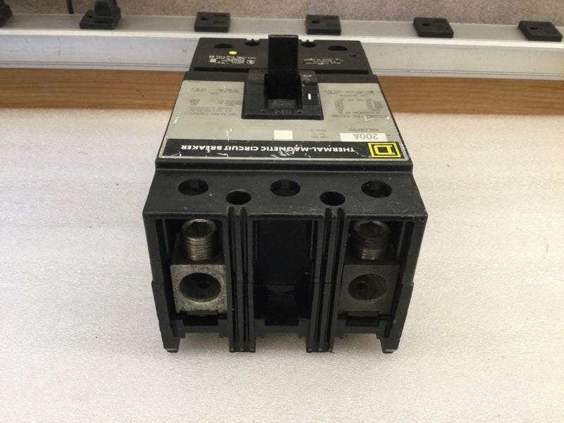 Square D KAL26200 600VAC 200A Type KAL Circuit Breaker 2 Pole Single Phase Feed Thru Circuit Breaker