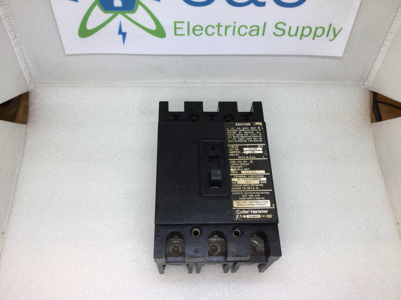 Eaton/Cutler-Hammer CC3200 3 Pole 200A 240VAC Type CC Main Breaker