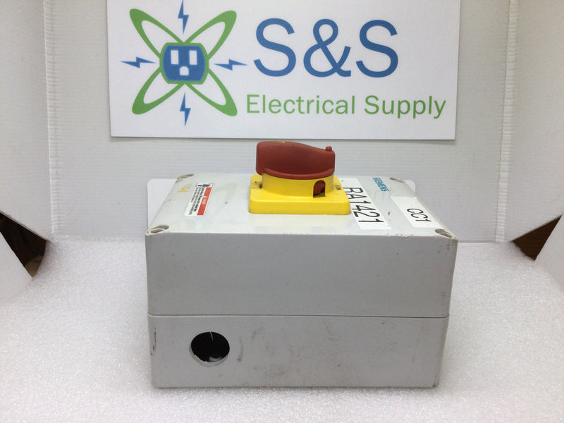 Siemens HNF3030CJE 30 Amp 600v Enclosed Rotary Disconnect 2-Pole 30 Amp Switch