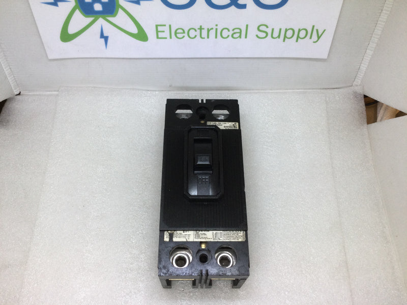 Siemens QJ2B125, 2 Pole, 125A, Type QJ2 Circuit Breaker