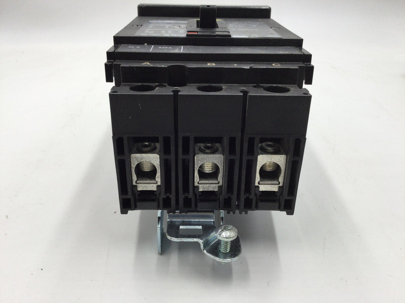 Square D HGA36040 40 Amp 600V 3 Pole Powerpact I-Line Circuit Breaker