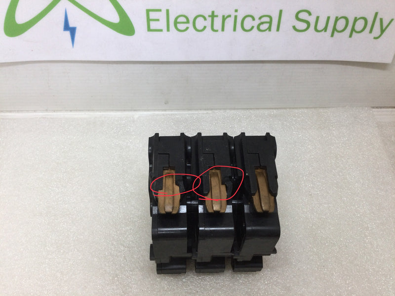 FPE Federal Pacific NA315 15 Amp 3 Pole 24 Volt Circuit Breaker