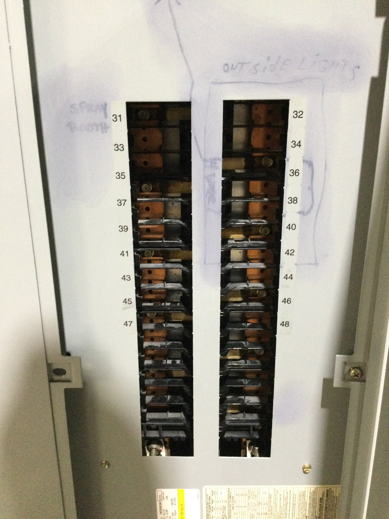 General Electric AQF3302MBX MLO 30 Circuit  225A 208Y/120V Distribution Panel 3Ph (Please See Pics)