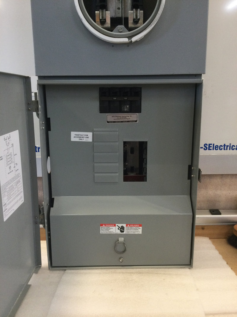 Siemens MC816B1150CT, Single Phase, 150A Continuous, 8 Space/16 Circuit, Meter/Main Breaker Combo, Includes EQ9683 150A Main Breaker