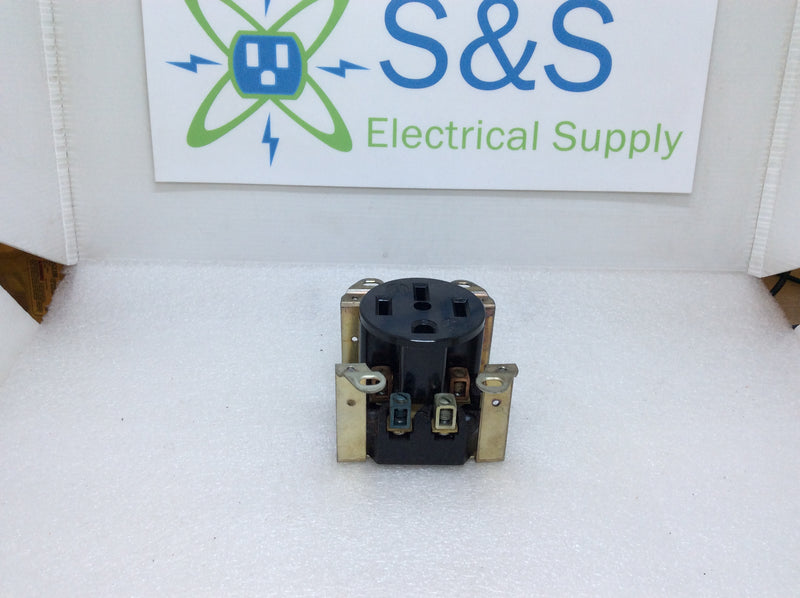 Arrow Hart/H&H 5738 3 Pole 4 Wire 50A 250V Box Mount Receptacle