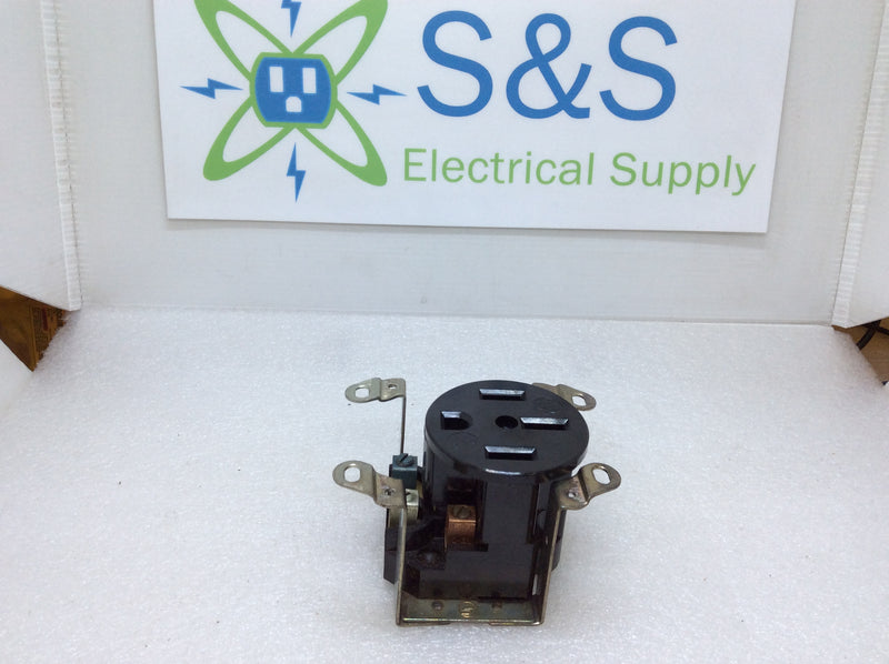 Arrow Hart/H&H 5738 3 Pole 4 Wire 50A 250V Box Mount Receptacle