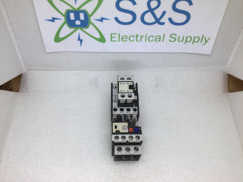 Advanced Controls 130297/130499 Contactor and 3 Pole Thermal Overload Relay, 5.5-8.5A, 5Ka/600VAC