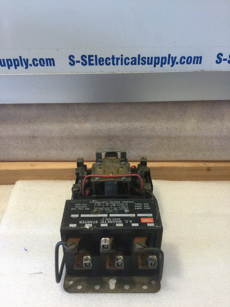 FPE/Federal Pacific 4204 AU23 Series B Contactor 45A Max Closed 50A Max Open 600VAC Max