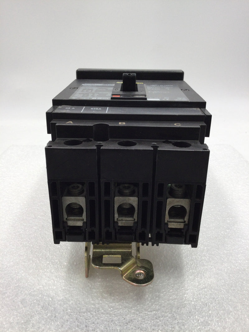 Square D HJA36045 3 Pole 45 Amp 600V HJ 060 PowerPact Circuit Breaker