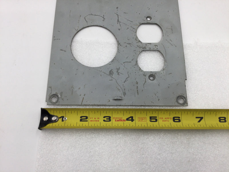 Midwest Electric Products 125 Amp 120/240VAC Outlet Box/Dead Front 125A 4 Wire Recep 20A Duplex Recep