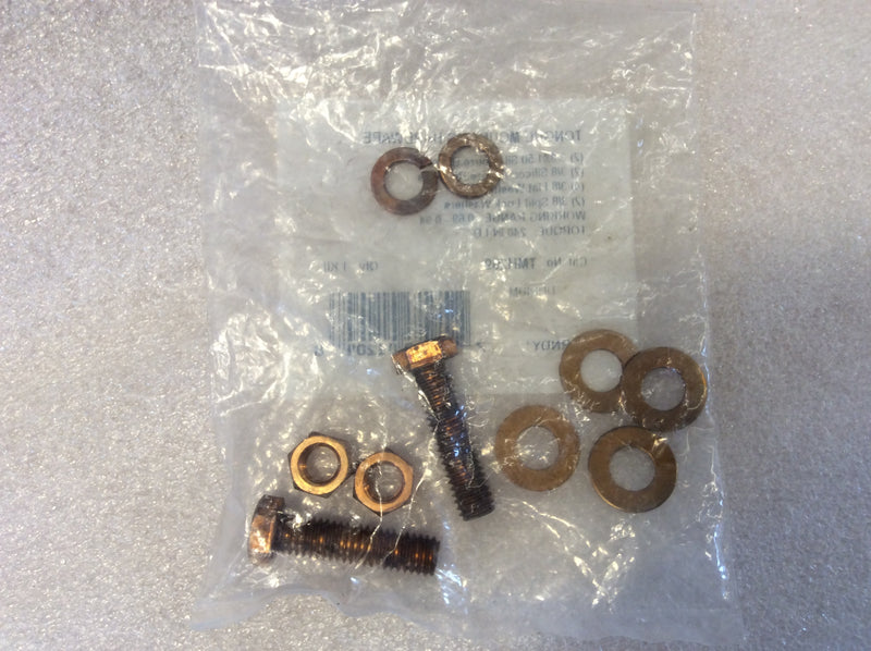 Burndy TMH269 Tongue Mounting Hardware Kit Includes Bolt/Nuts/Flat Washers/Lock Washers (New)