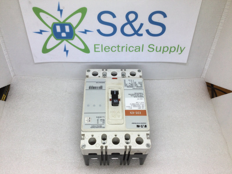 Eaton/Cutler-Hammer Eds3125bp10 125a, 240vac, 3 Pole, Type Eds, Circuit Breaker