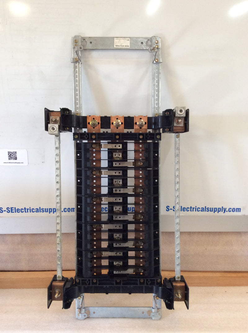 General Electric Type TQD 3 Phase 30 Circuit 225A 480Y/277V Panelboard Interior (Guts Only)