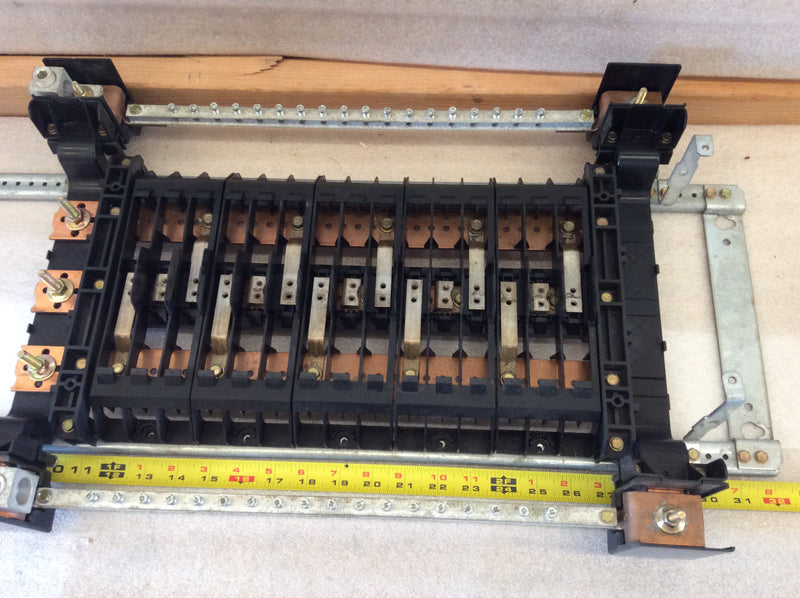 General Electric Type TQD 3 Phase 30 Circuit 225A 480Y/277V Panelboard Interior (Guts Only)