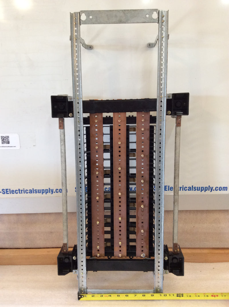 General Electric Type TQD 3 Phase 30 Circuit 225A 480Y/277V Panelboard Interior (Guts Only)