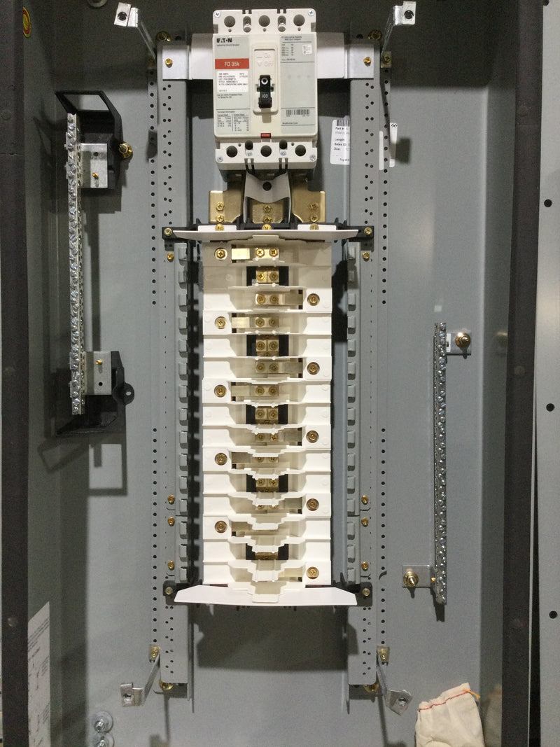 Eaton/Cutler-Hammer (PRL2A/30): 480Y/277V, 100A Main Included, 3Ph/4 Wire, Nema3R, 30 Circuit Panelboard (20 1/2" x 42")