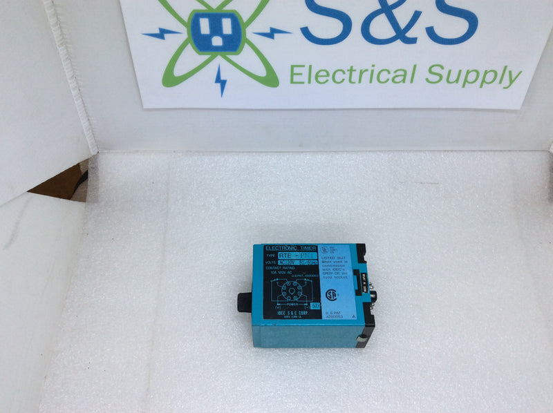 Idec RTE-PN1-AC120V 50/60Hz Multifunctional 8 Pin Time Delay Relay (Please See Pics Below)