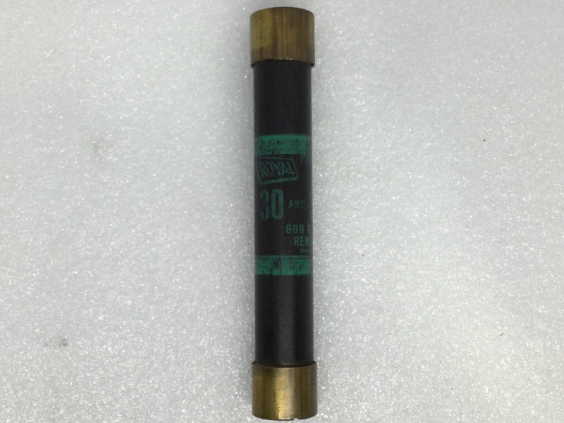 Royal Electric 30 Amp 600V or Less Renewable Fuse