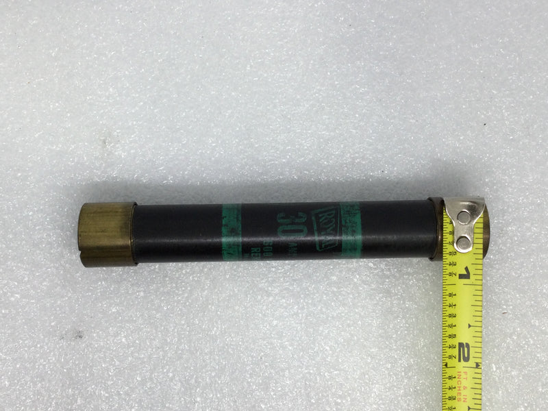 Royal Electric 30 Amp 600V or Less Renewable Fuse