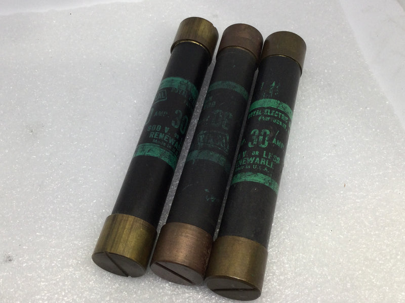 Royal Electric 30 Amp 600V or Less Renewable Fuse
