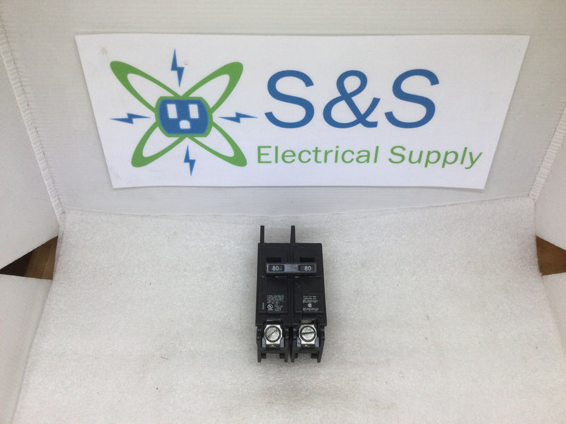 Siemens BQ2B080 Type BQ 80 Amp 120/240v 2 Pole Circuit Breaker