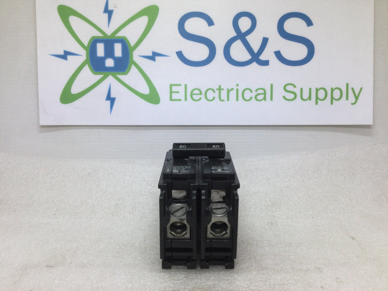 Siemens BQ2B080 Type BQ 80 Amp 120/240v 2 Pole Circuit Breaker