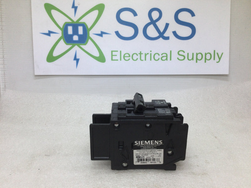 Siemens BQ2B080 Type BQ 80 Amp 120/240v 2 Pole Circuit Breaker