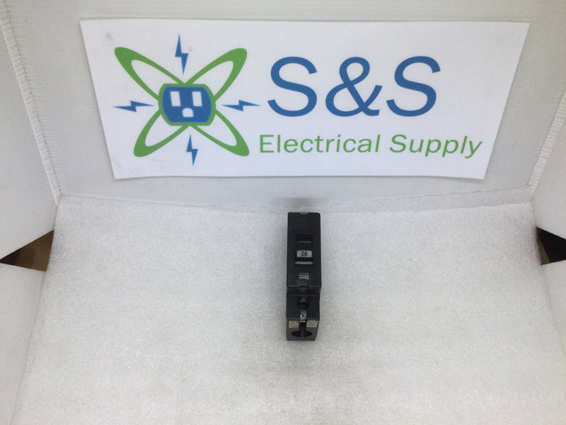 Square D EHB14020 1 Pole 20A 277VAC Type EHB Bolt On Circuit Breaker